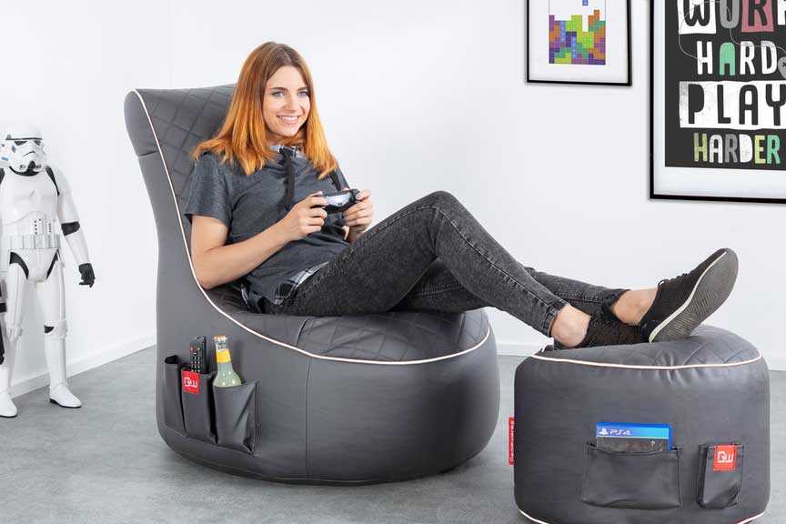 The Question Playing Video Games From a Beanbag Chair - Fan