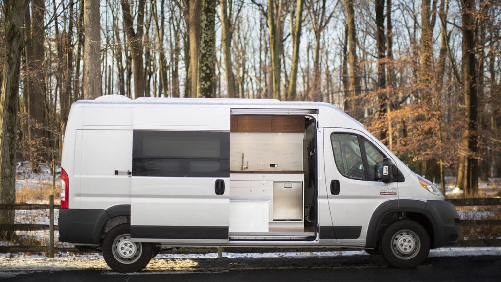 Highly functional off-grid adventure vans with Tesla batteries