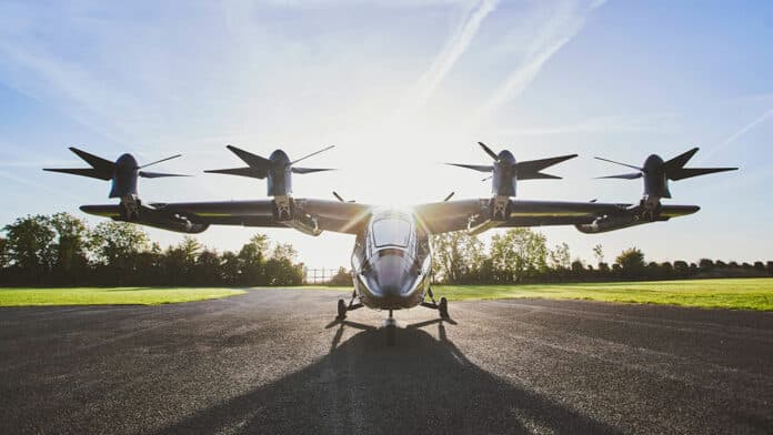 Vertical Aerospace's VX4 prototype flight testing.