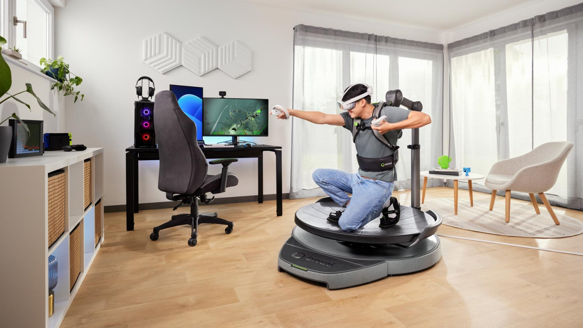 Virtuix’s Omni One is an entertainment setup, where gaming meets fitness